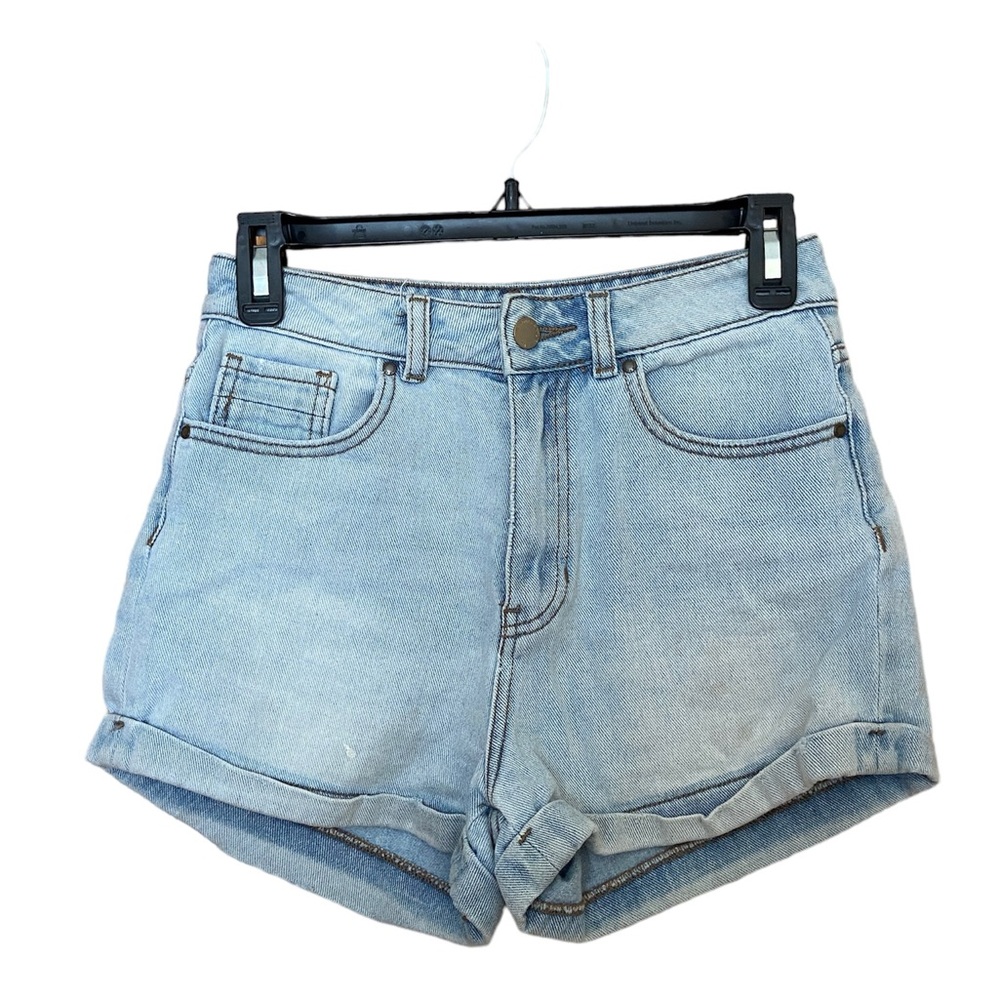 Kendall & Kylie Light wash Cuffed Jean Shorts - Size 25 - EUC